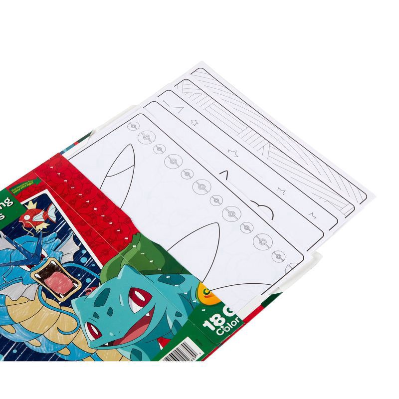 slide 4 of 7, Crayola Giant Pokemon Coloring Pages 18 ea, 18 ct