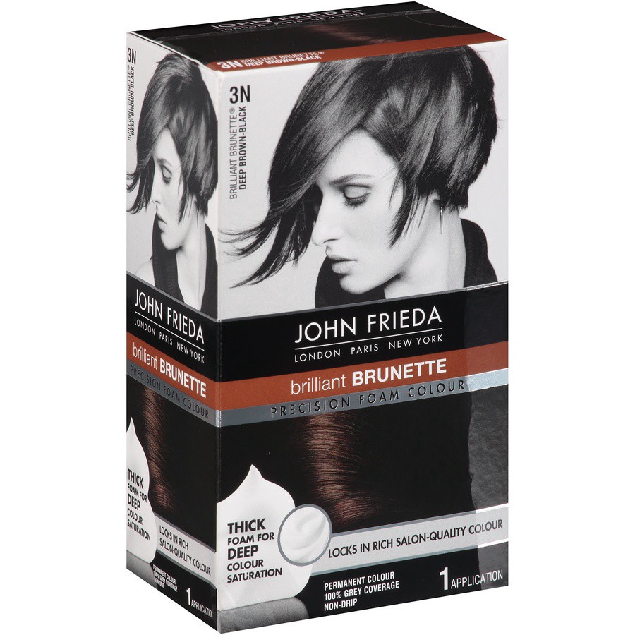 slide 7 of 7, John Frieda Precision Foam Colour Brilliant Brunette 4N Dark Natural Brown Permanent Colour, 1 ct