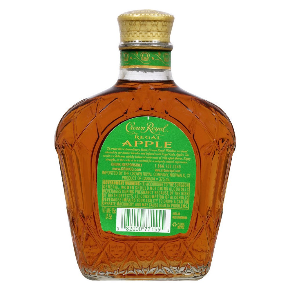 slide 8 of 13, Crown Royal Regal Apple Flavored Whisky, 375 mL, 375 ml