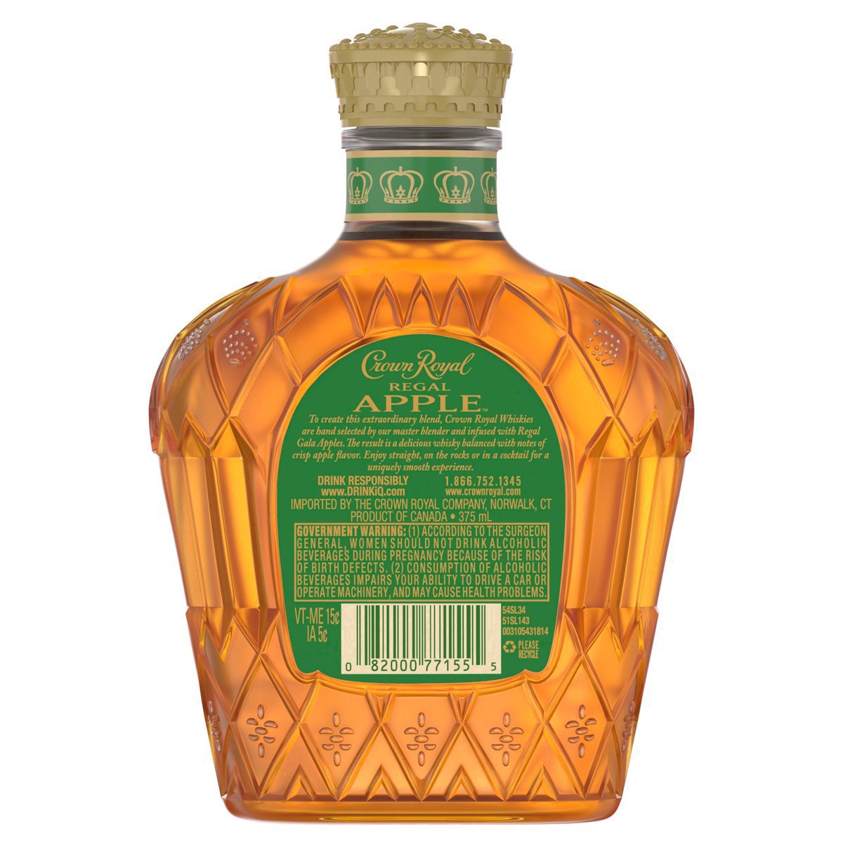slide 3 of 13, Crown Royal Regal Apple Flavored Whisky, 375 mL, 375 ml