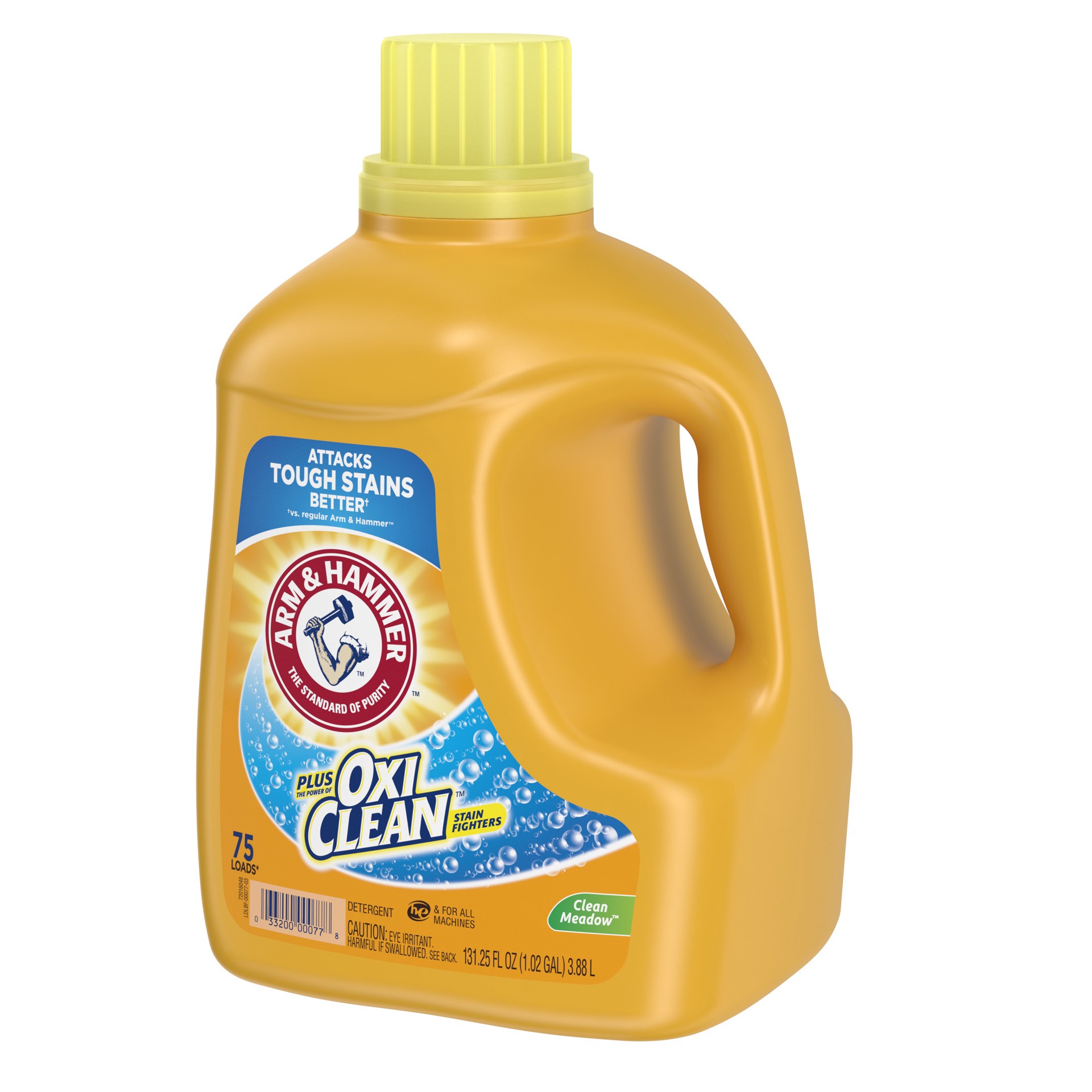 slide 2 of 5, ARM & HAMMER Plus Oxi Clean Clean Meadow Detergent 131.25 oz, 131.25 oz