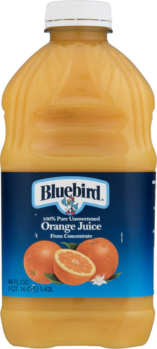 slide 2 of 9, Bluebird Orange Juice - 48 oz, 48 oz