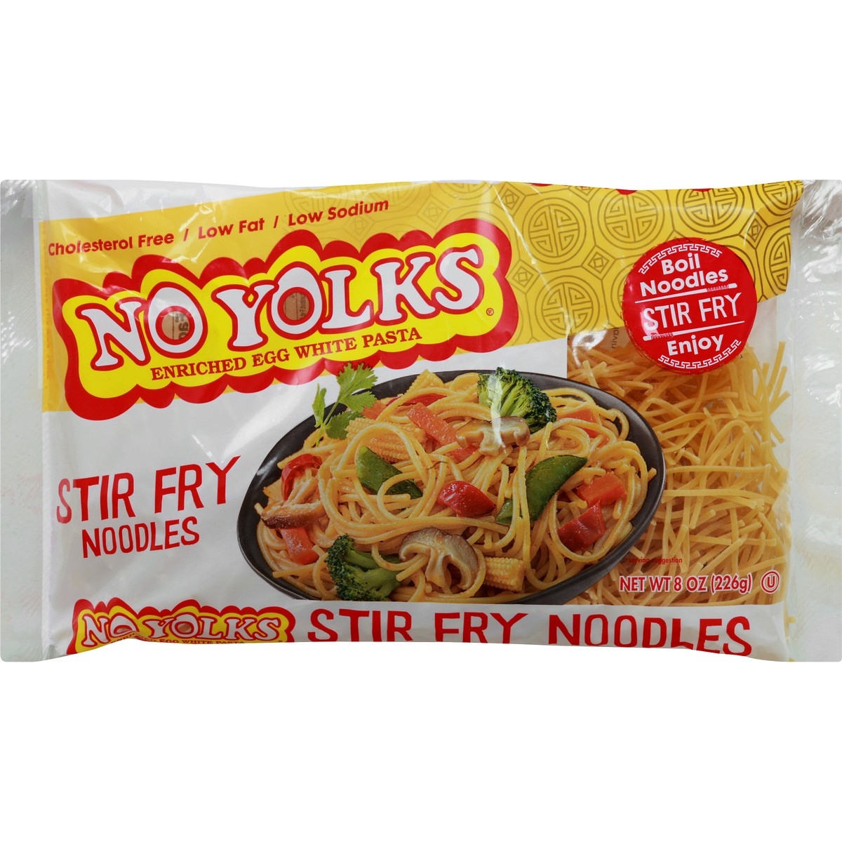 slide 7 of 8, No Yolks Noodles 8 oz, 8 oz