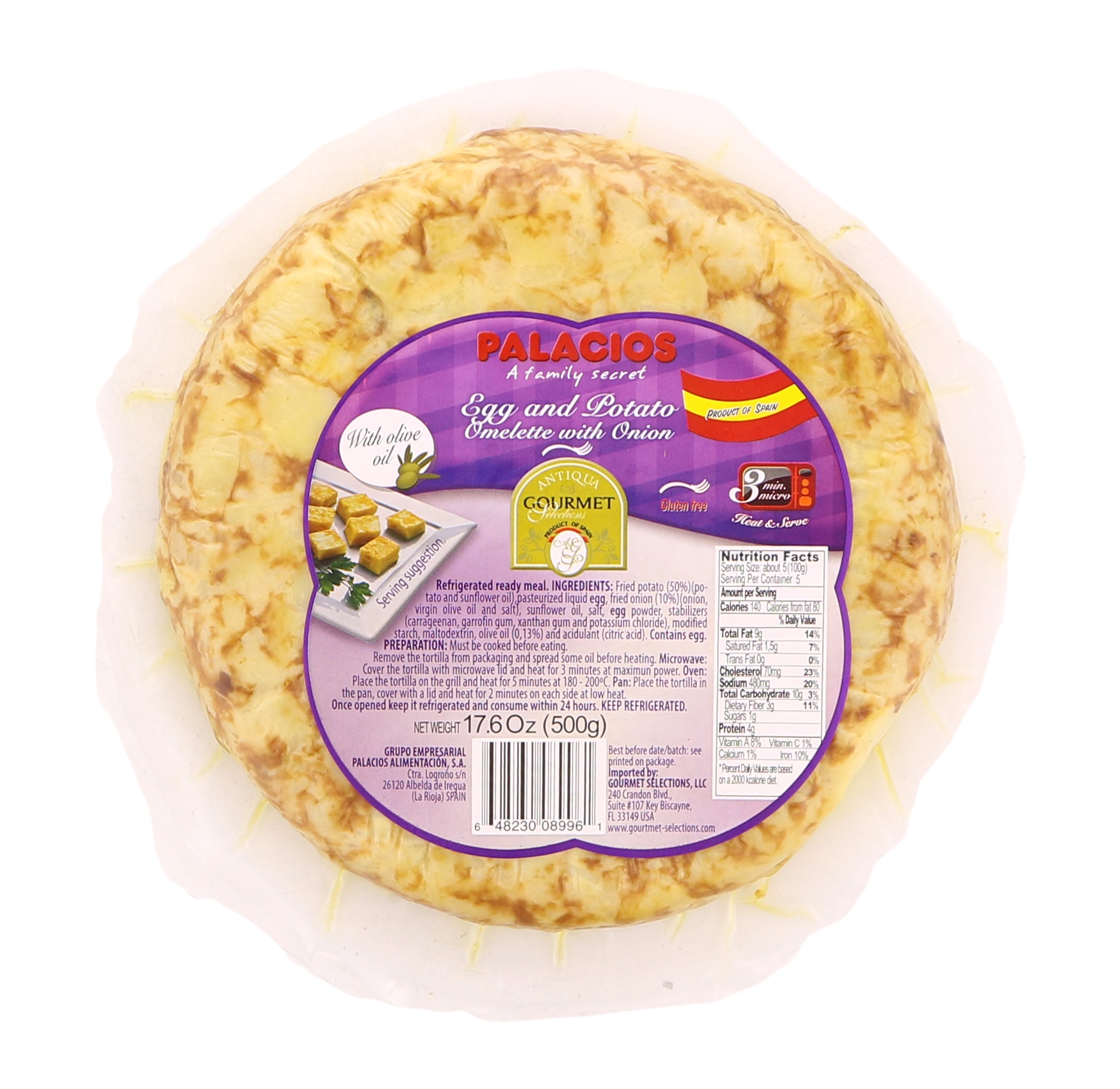 slide 1 of 5, Palacios Spanish Omelette Spansh Omlette/Onio, 17 oz