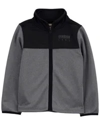 Kid OshKosh Logo Zip Jacket Grey 4