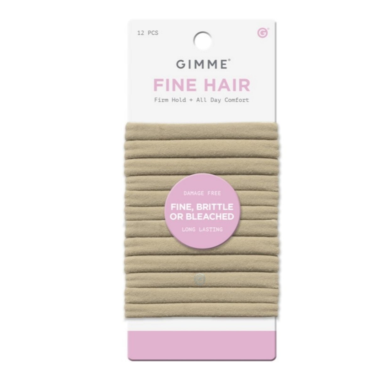 slide 1 of 1, Gimme Beauty Hair Bands Fine Blonde 12 Ct, 12 ct