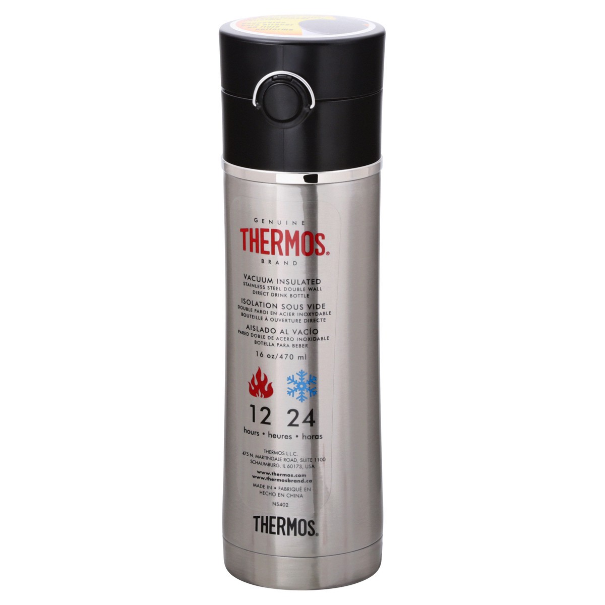 slide 3 of 9, Thermos 16 Ounce Vacuum Insulated Direct Drink Bottle 1 ea, 1 ct