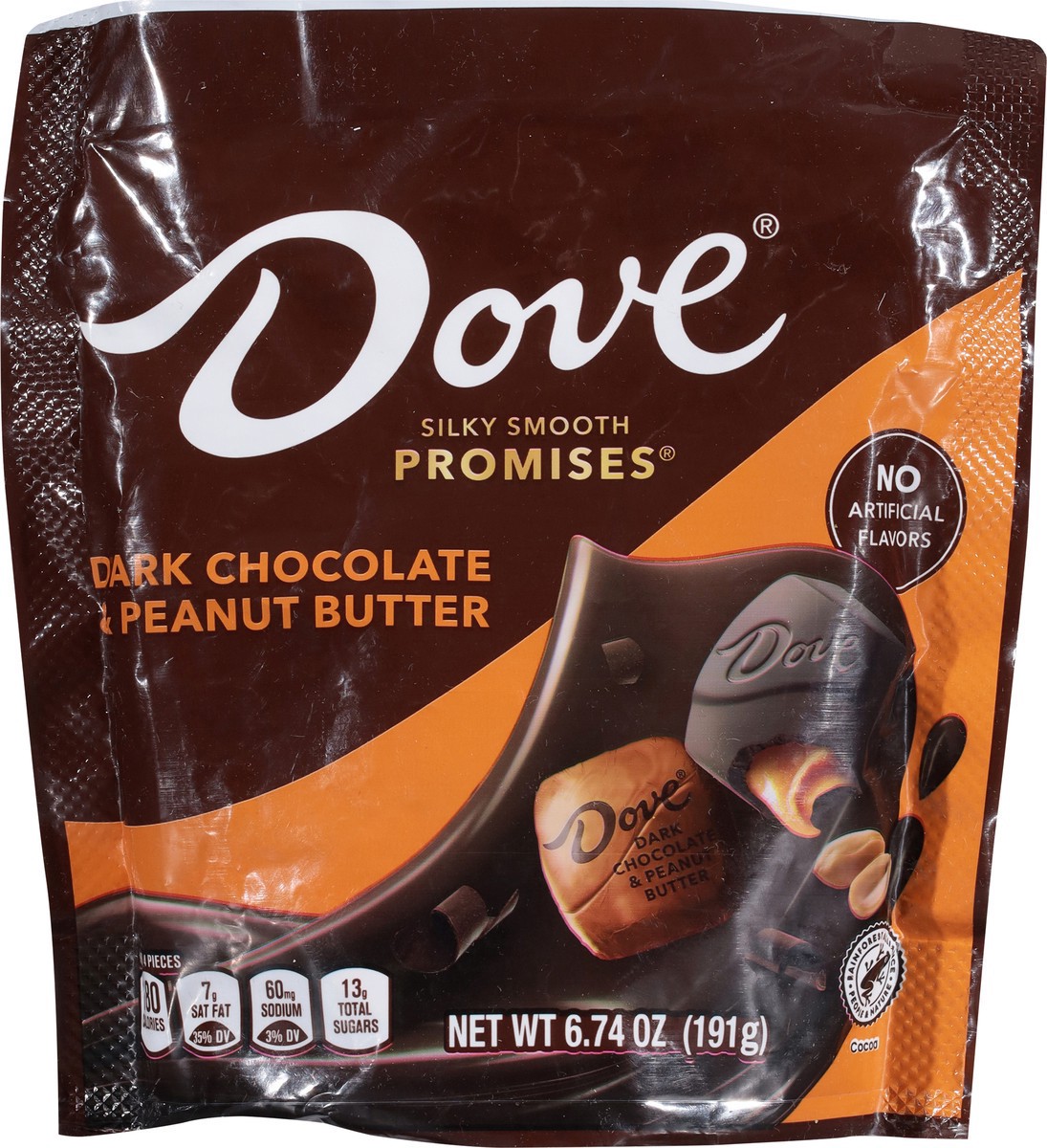 slide 12 of 13, Dove Promises Dark Chocolate & Peanut Butter Candy, 6.74 Oz Bag, 6.74 oz