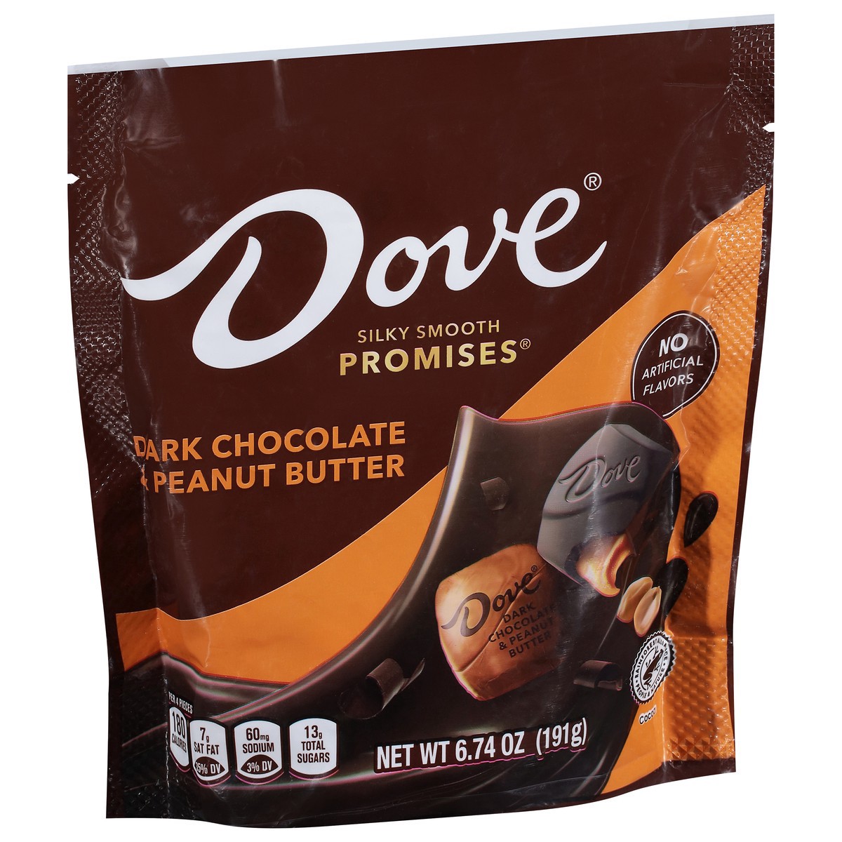 slide 2 of 13, Dove Promises Dark Chocolate & Peanut Butter Candy, 6.74 Oz Bag, 6.74 oz