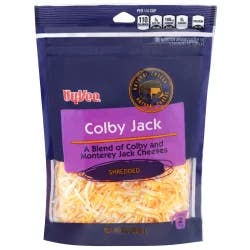 Hy-vee Colby Jack A Blend Of Colby And Monterey Jack Shredded Cheeses - 8 oz