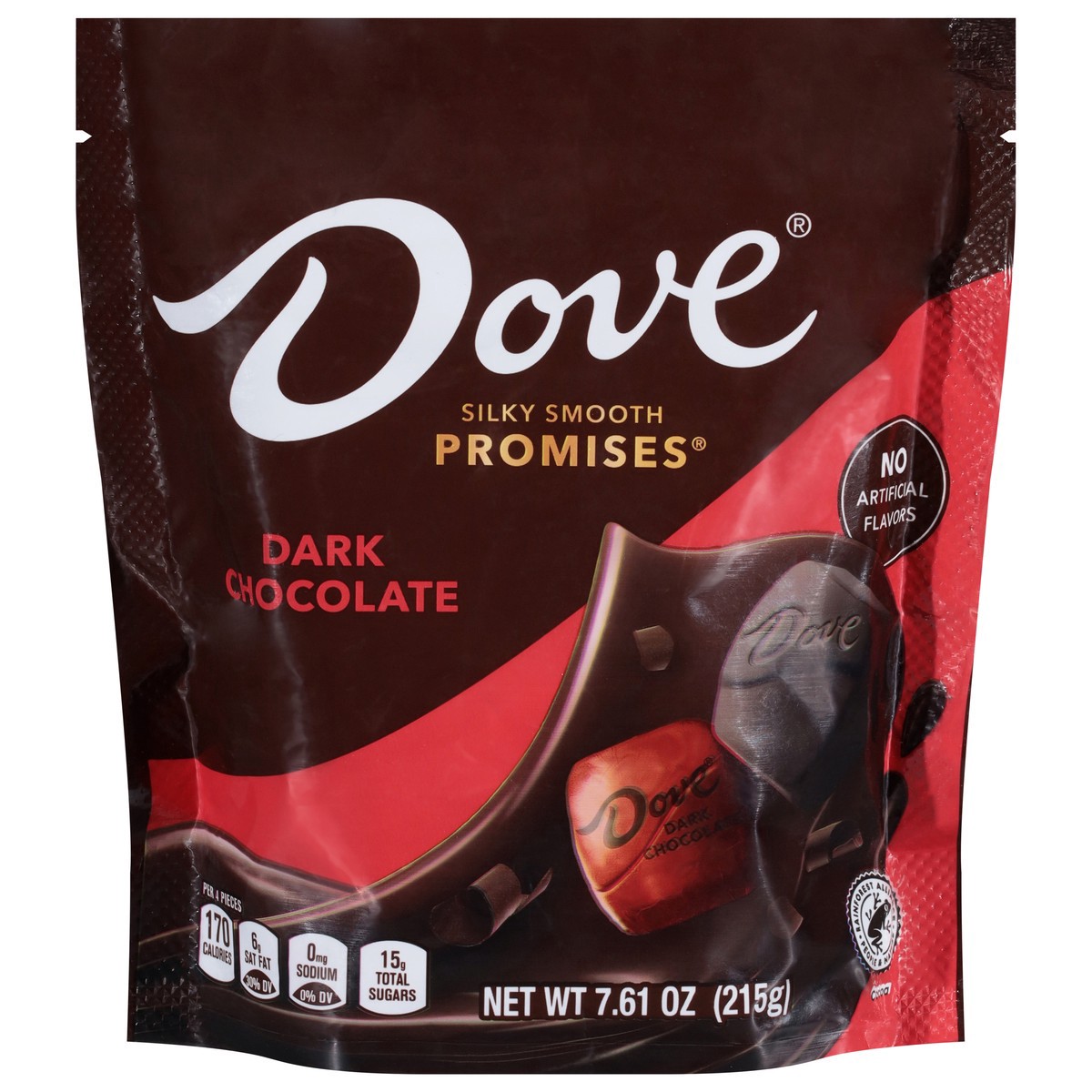 slide 12 of 14, DOVE PROMISES Dark Chocolate Candy Bag, 7.61-Ounces, 7.61 oz