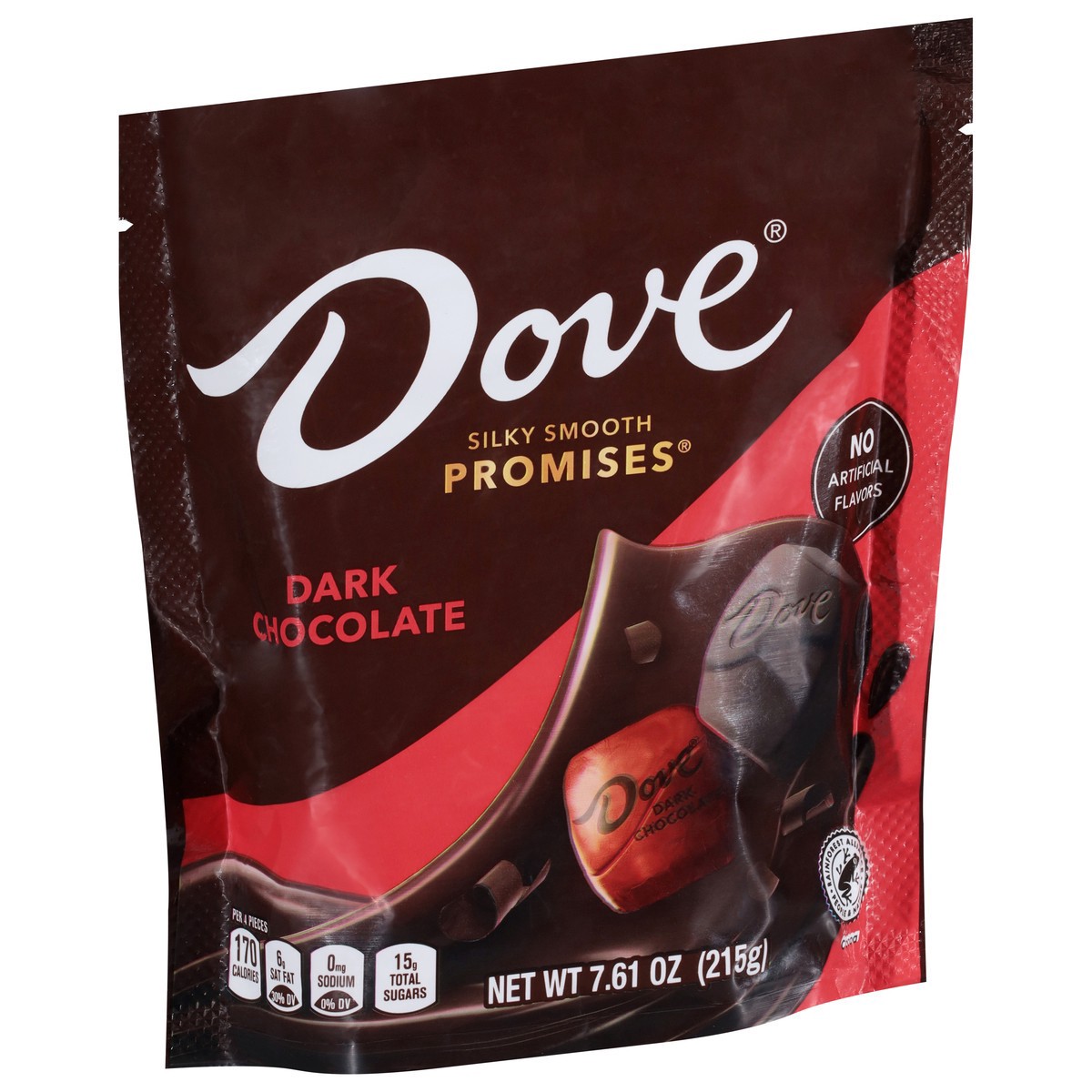 slide 6 of 14, DOVE PROMISES Dark Chocolate Candy Bag, 7.61-Ounces, 7.61 oz