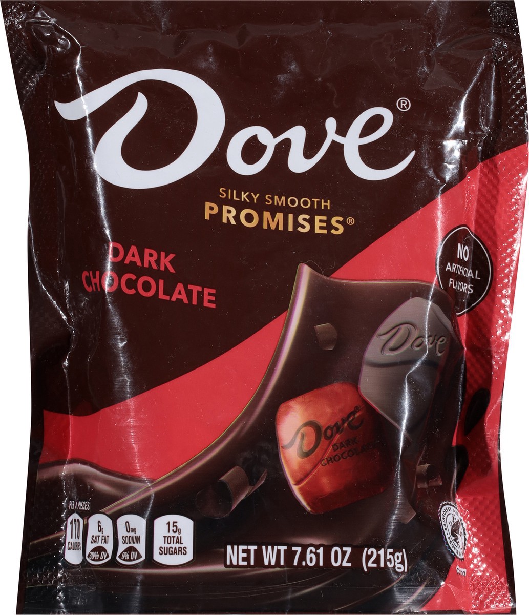 slide 13 of 14, DOVE PROMISES Dark Chocolate Candy Bag, 7.61-Ounces, 7.61 oz