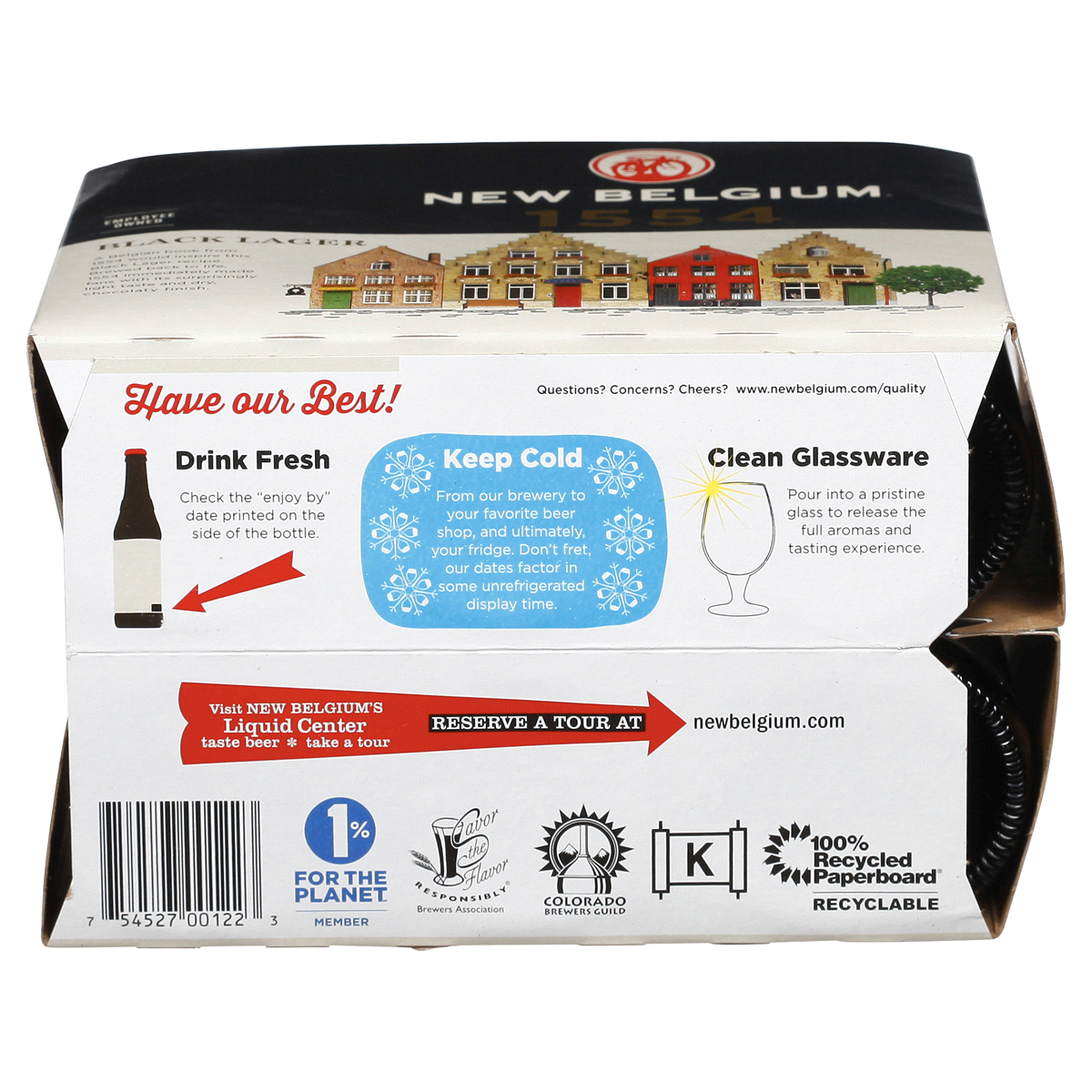 slide 5 of 5, New Belgium 1554 Black Lager, 6 ct; 12 fl oz