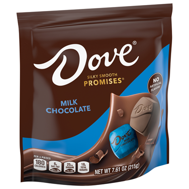 slide 1 of 1, DOVE PROMISES Milk Chocolate Candy Bag, 7.61-Ounces, 7.61 oz