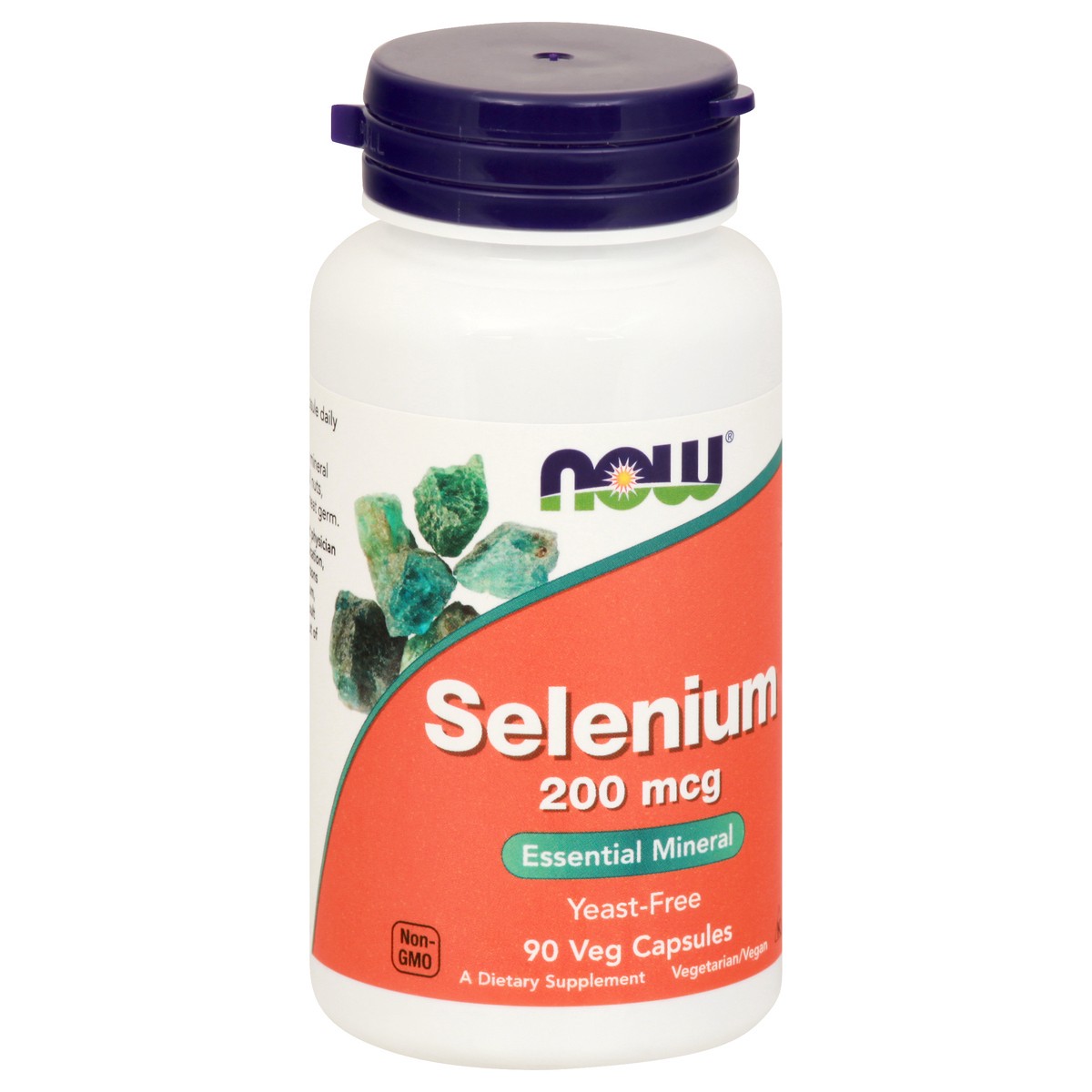 slide 3 of 9, NOW Supplements Selenium 200 mcg - 90 Veg Capsules, 90 ct