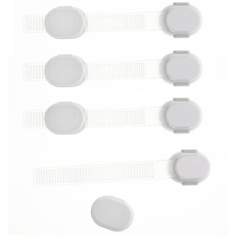 slide 1 of 2, Safety 1st Custom Fit All Purpose Adjustable Strap - 4 pk, 4 ct