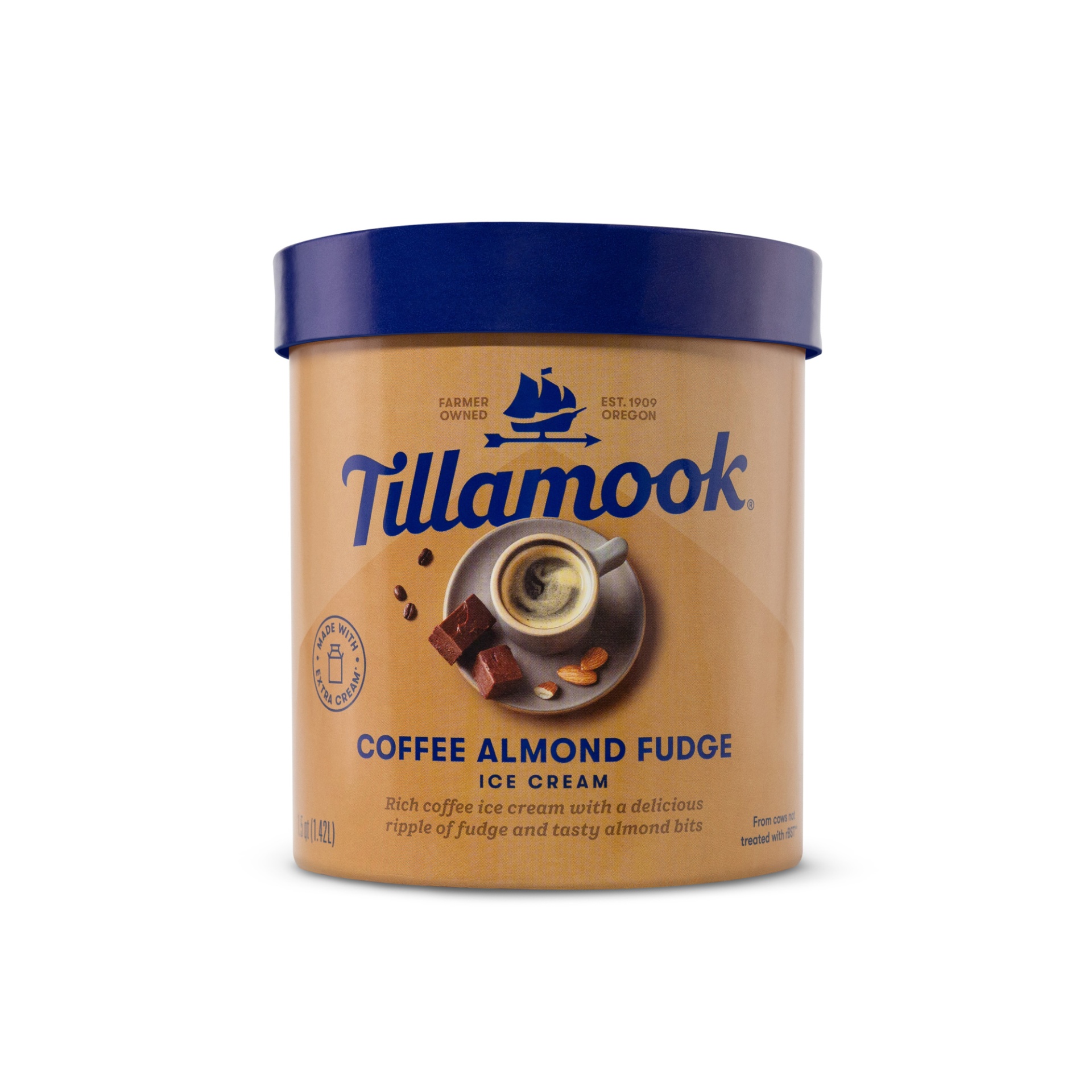 coffee almond fudge ice cream