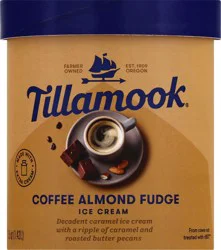 Tillamook Coffee Almond Fudge Ice Cream 1.5 qt