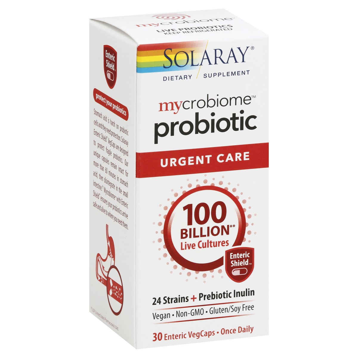 slide 3 of 10, Solaray Mycrobiome Probiotic Urgent Care Formula, 30 ct