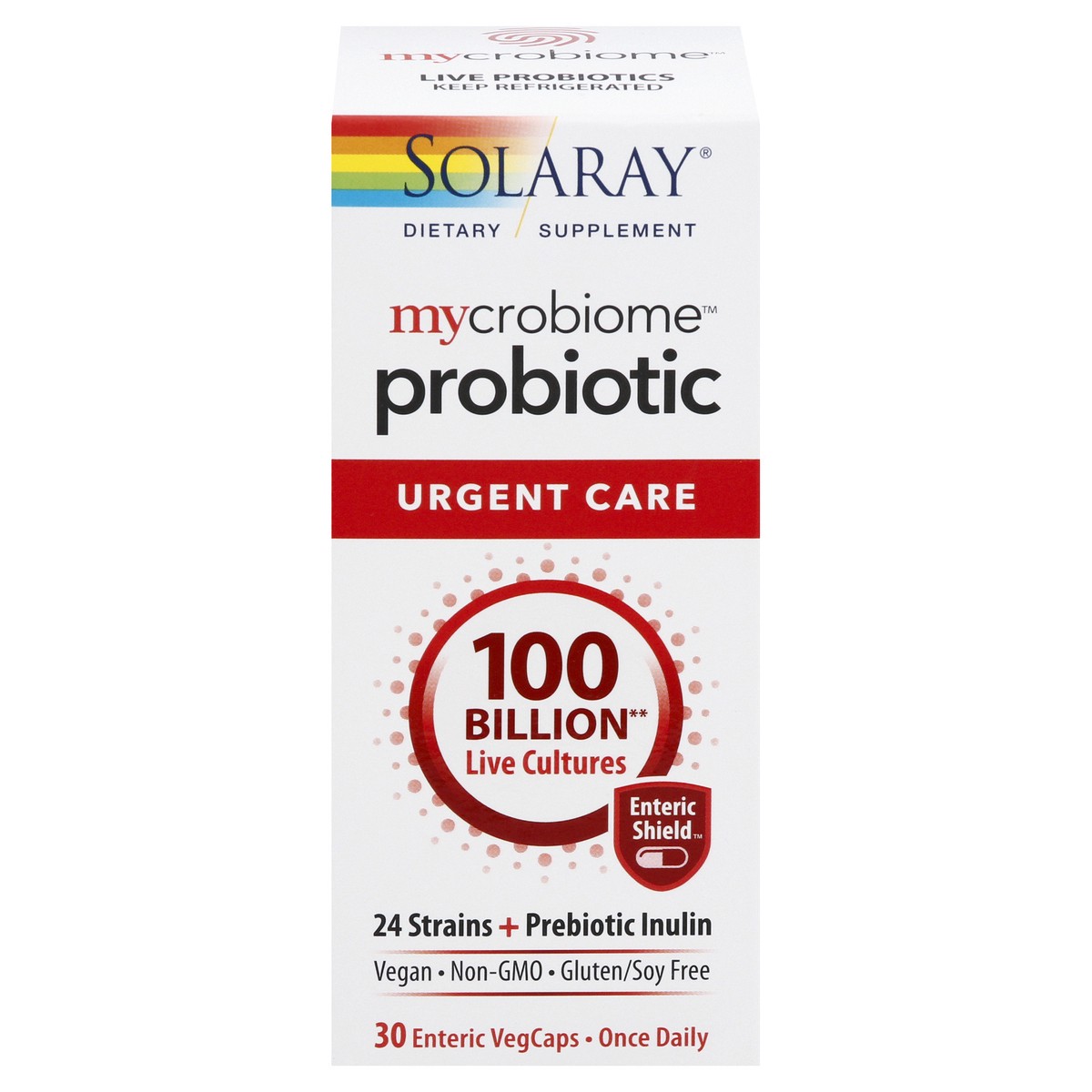 slide 9 of 10, Solaray Mycrobiome Probiotic Urgent Care Formula, 30 ct