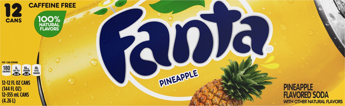 slide 8 of 9, Fanta Pineapple, 12 ct; 12 oz