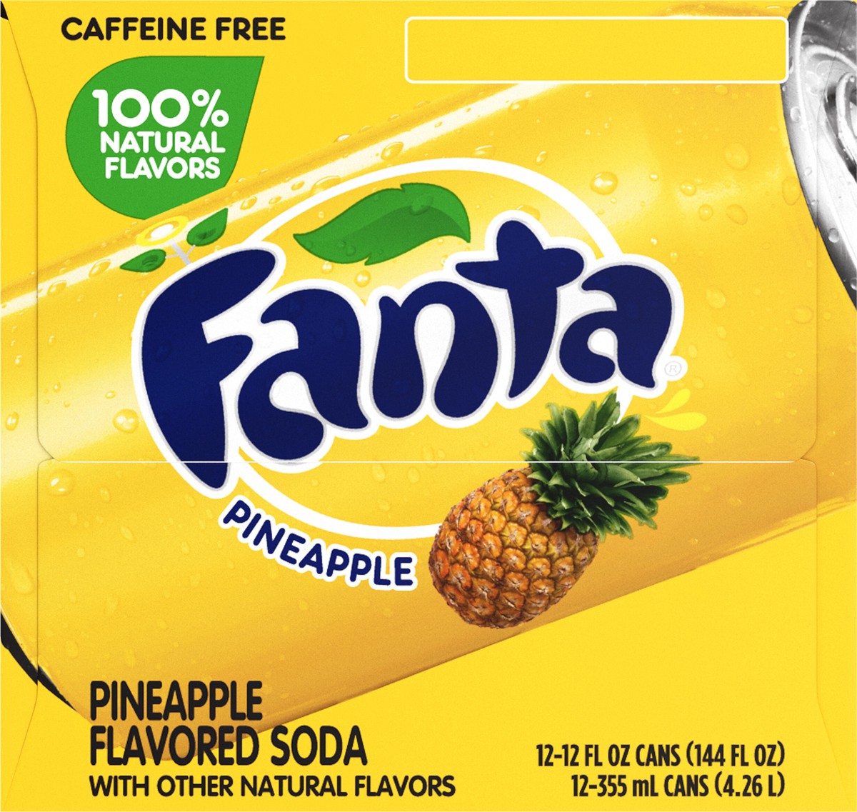 slide 7 of 9, Fanta Pineapple, 12 ct; 12 oz