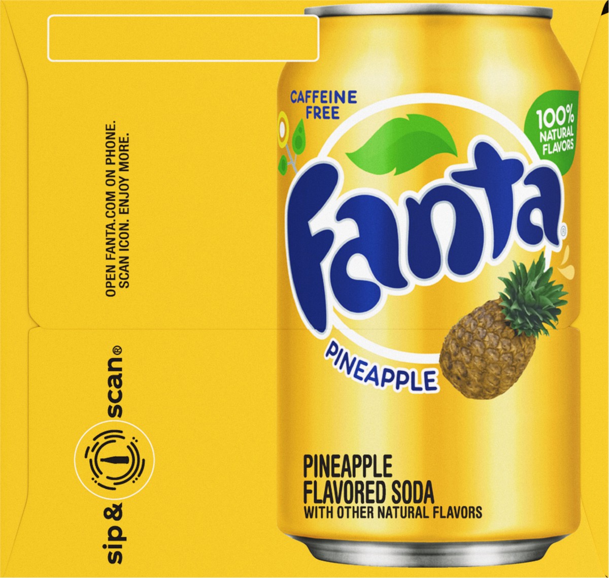 slide 4 of 9, Fanta Pineapple, 12 ct; 12 oz