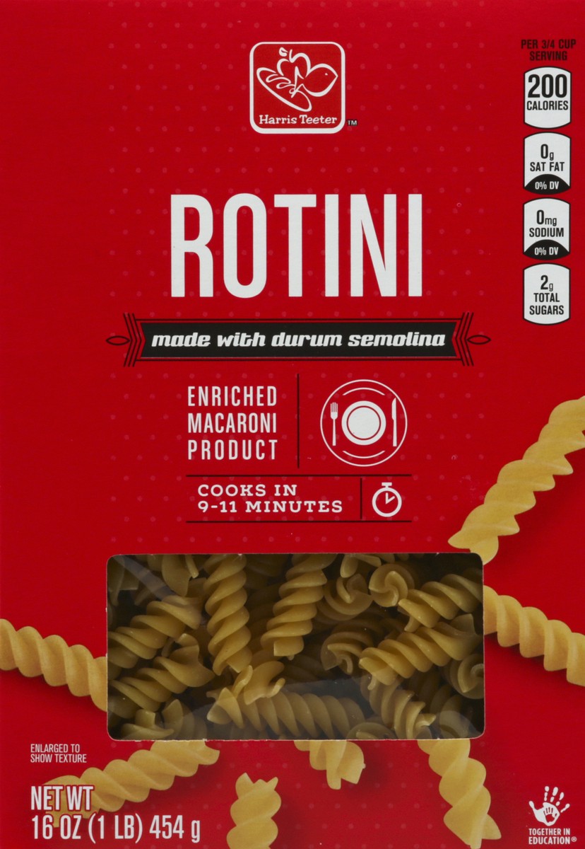 slide 3 of 4, Harris Teeter Rotini Pasta, 16 oz