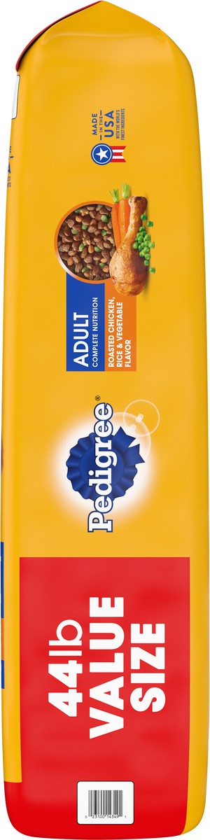 slide 5 of 16, Pedigree Adult Roasted Chicken & Vegetable Flavor Food for Dogs Value Size 44 lb, 44 lb