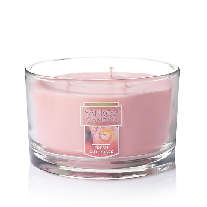 slide 1 of 1, Yankee Candle Housewarmers Fresh Cut Roses 3-Wick Candle, 1 ct