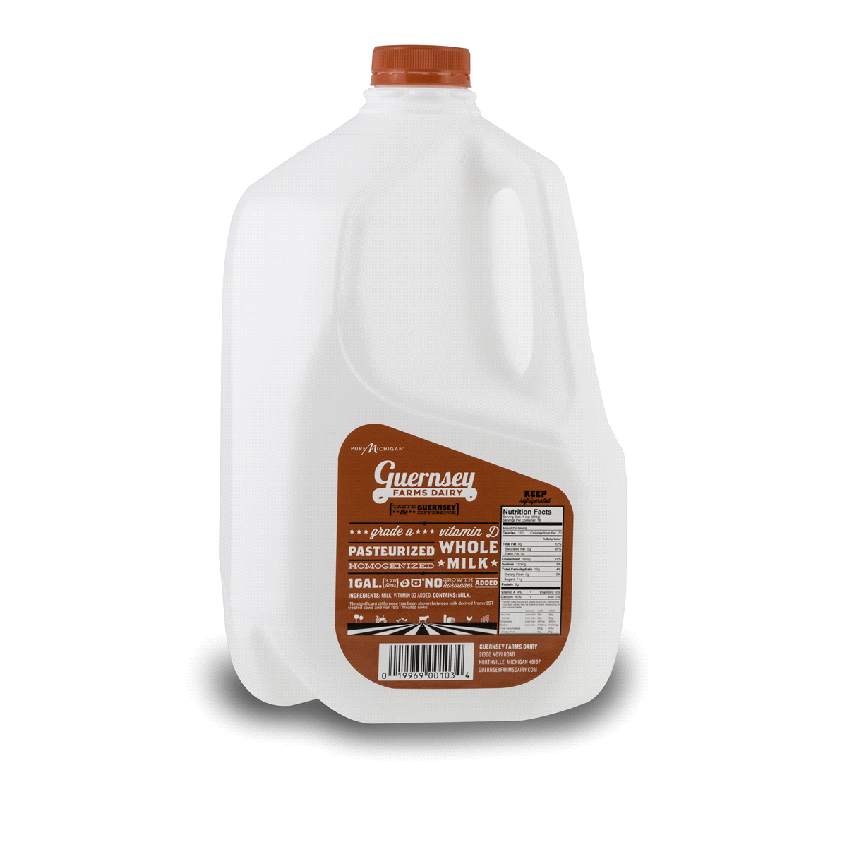 slide 1 of 1, Guernsey Farms Dairy HomoGenized Whole Milk, 1 gal