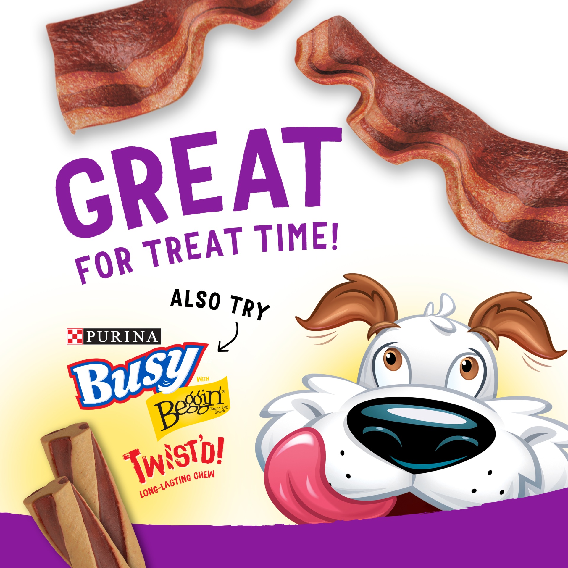 slide 5 of 6, Purina Beggin Strips Bacon Flavor Dog Snacks, 6 oz