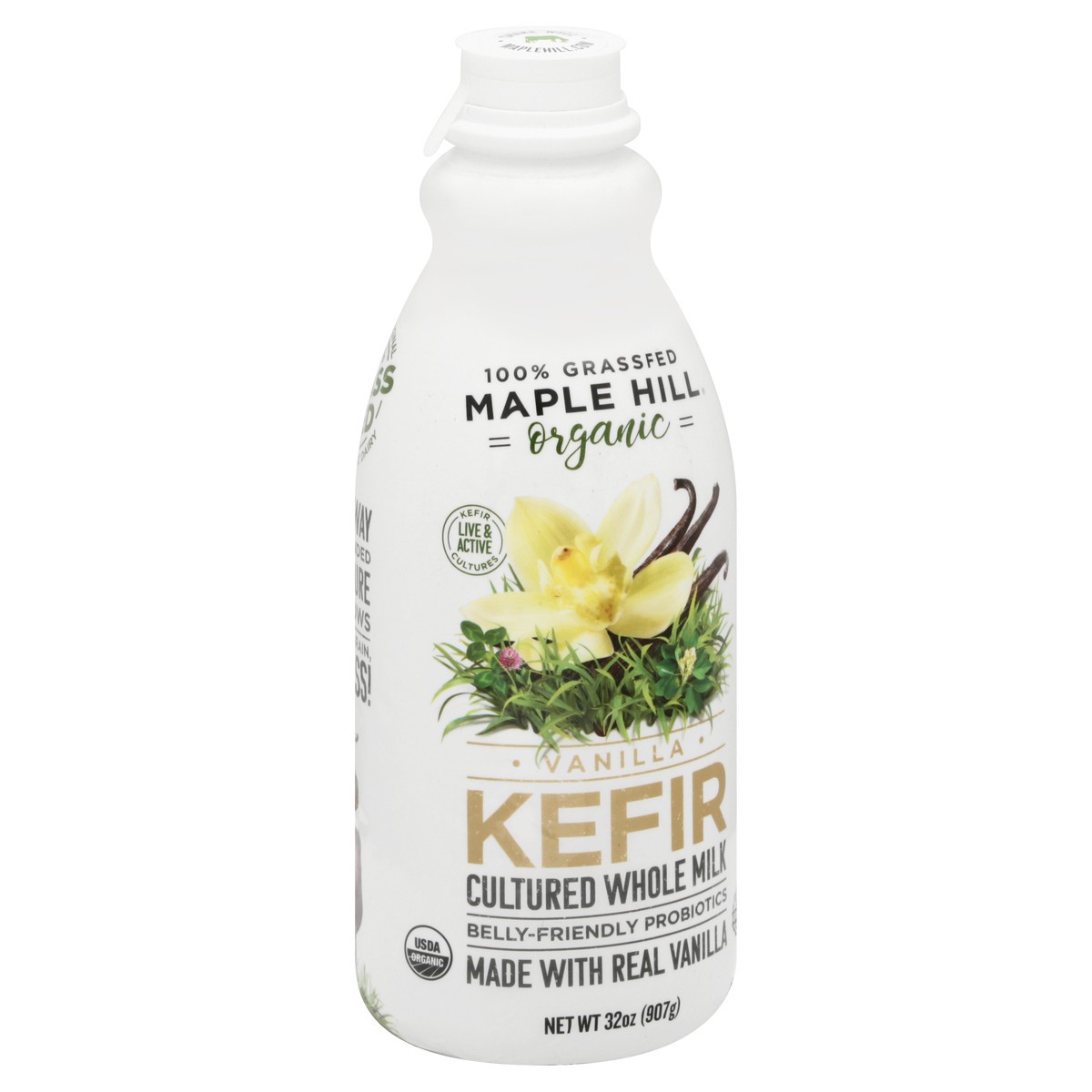 slide 6 of 13, Maple Hill Organic Vanilla Kefir 32 oz, 32 oz