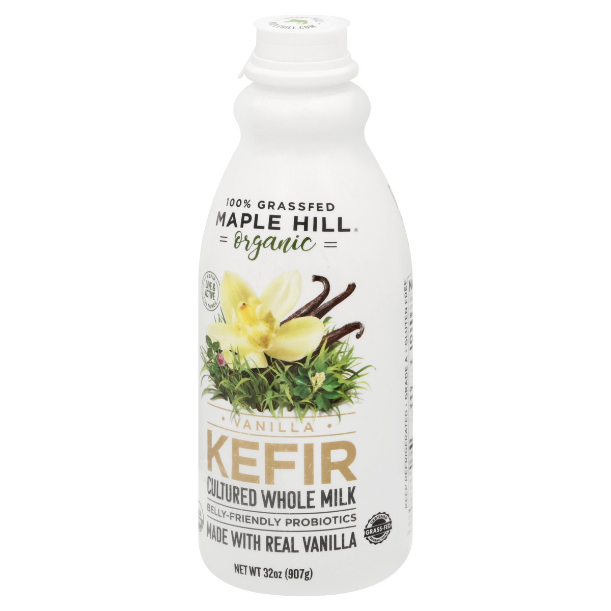 slide 13 of 13, Maple Hill Organic Vanilla Kefir 32 oz, 32 oz