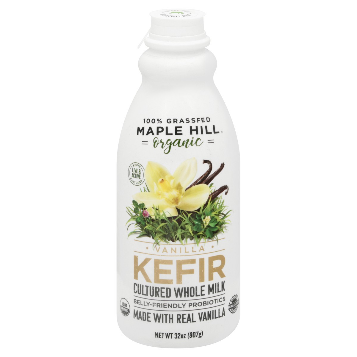 slide 2 of 13, Maple Hill Organic Vanilla Kefir 32 oz, 32 oz