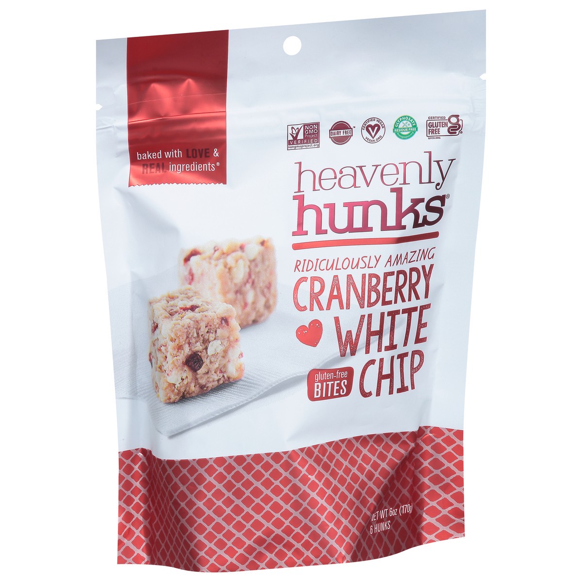 slide 5 of 9, Heavenly Hunks Cranberry White Chip Hunks 6 ea, 6 ct