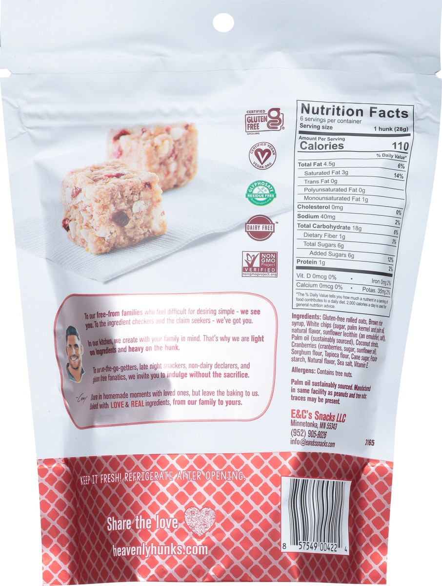 slide 3 of 9, Heavenly Hunks Cranberry White Chip Hunks 6 ea, 6 ct