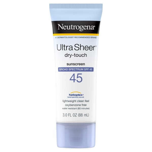 slide 1 of 6, Neutrogena Ultra Sheer Dry-Touch Broad Spectrum Sunscreen Lotion SPF 45, 3 fl oz