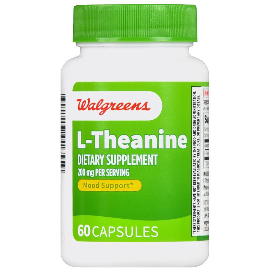 slide 2 of 5, Walgreens L-Theanine 200mg, 60 ct