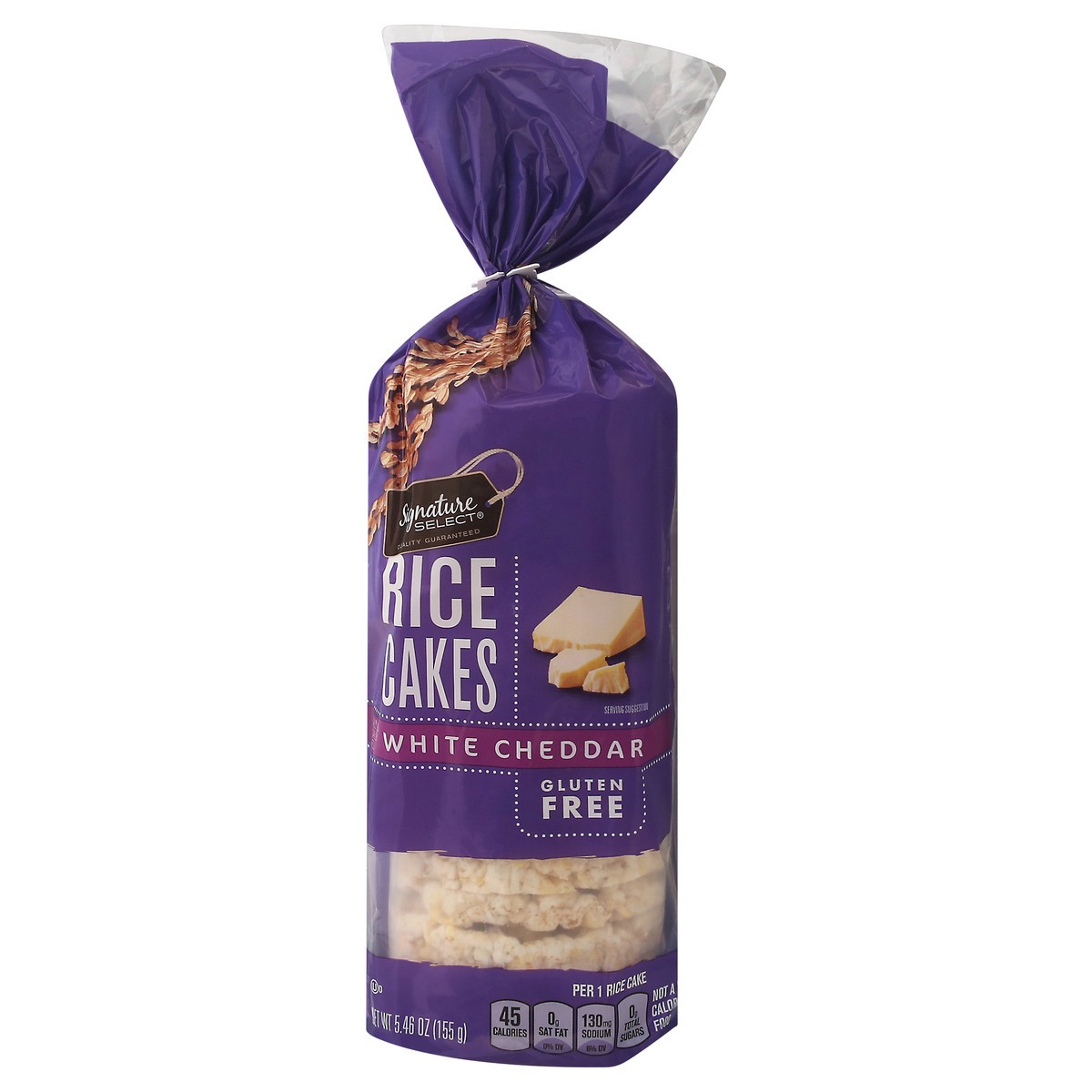 slide 11 of 14, Signature Select White Cheddar Rice Cakes 5.46 oz, 5.46 oz