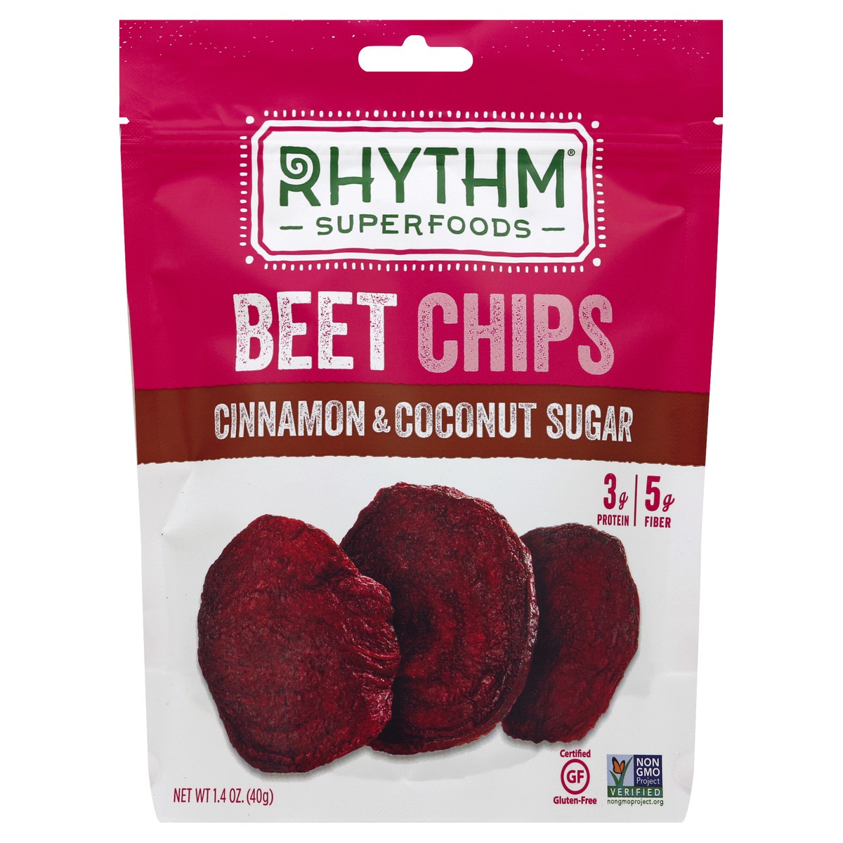 slide 2 of 3, Rhythm Superfoods Beet Chips 1.4 oz, 1.4 oz