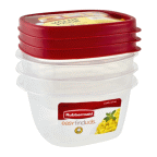 slide 1 of 1, Rubbermaid Easy Find Lids Storage Containers Value Pack, 3 ct