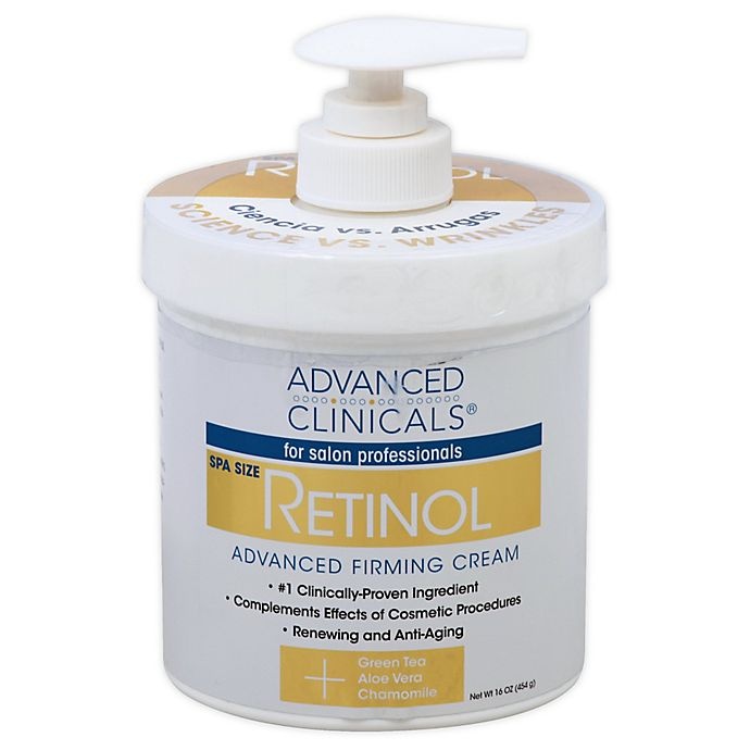 slide 1 of 4, Advanced Clinicals Retinol Advanced Firming Cream, 16 oz