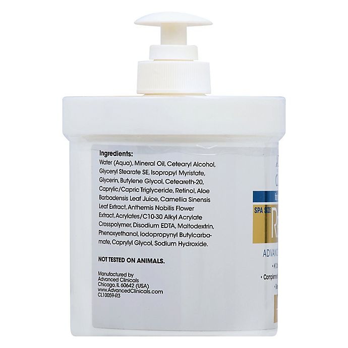 slide 3 of 4, Advanced Clinicals Retinol Advanced Firming Cream, 16 oz