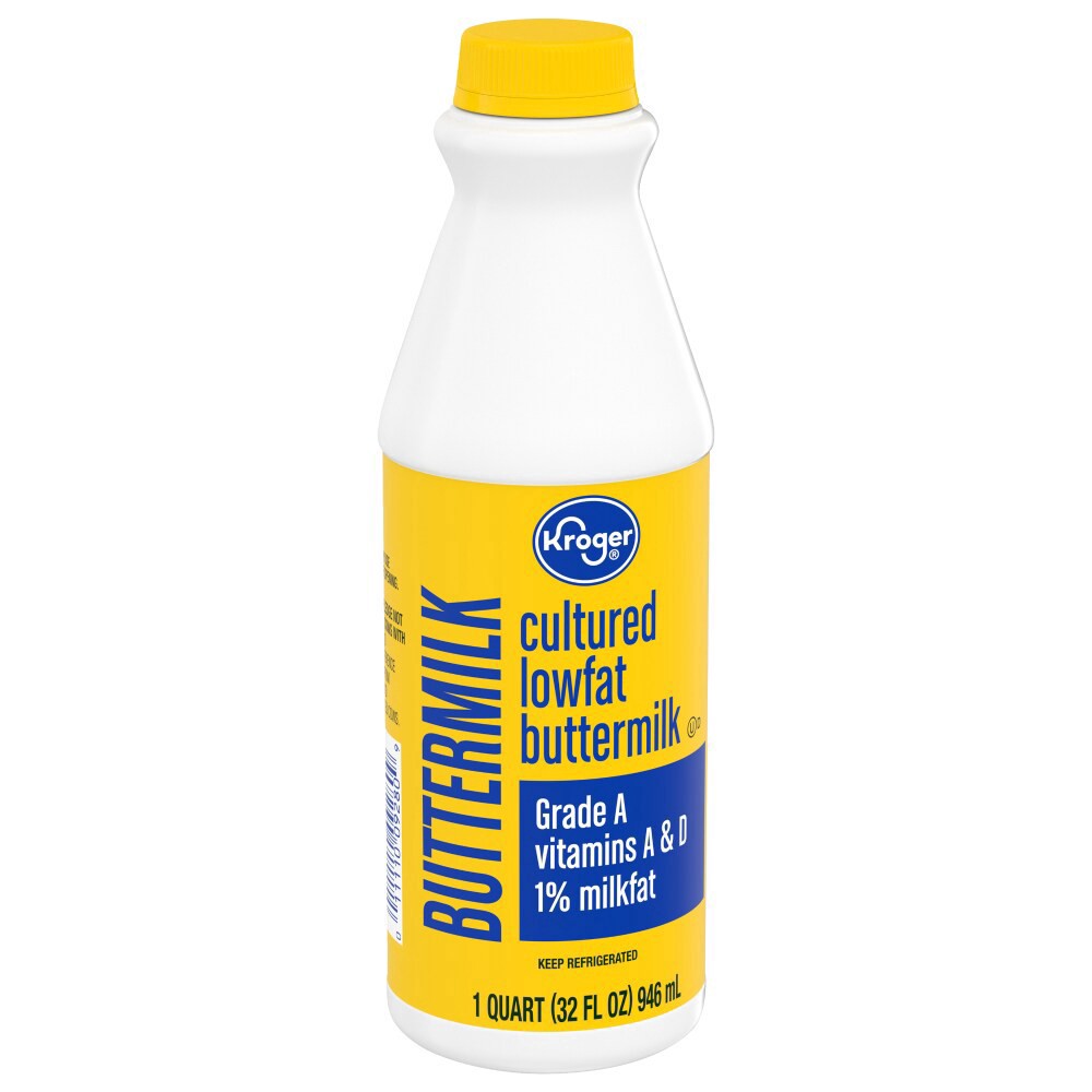slide 2 of 4, Kroger Cultured Low Fat 1% Buttermilk, 1 qt