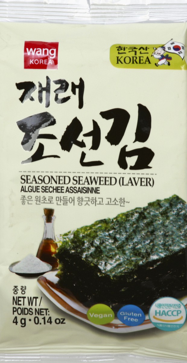 slide 3 of 6, Wang Seasoned Seaweed, 0.14 oz