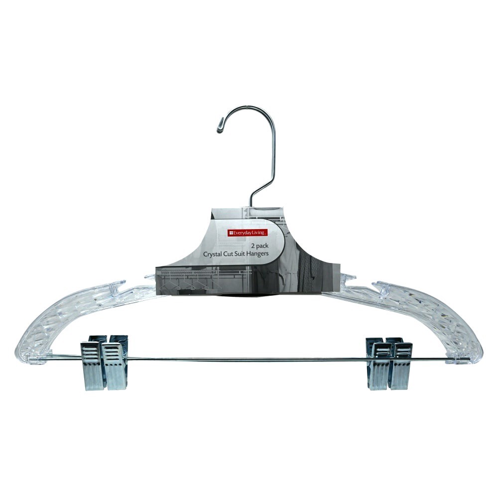 slide 2 of 2, Everyday Living Crystal Cut Suit Hangers, 2 ct