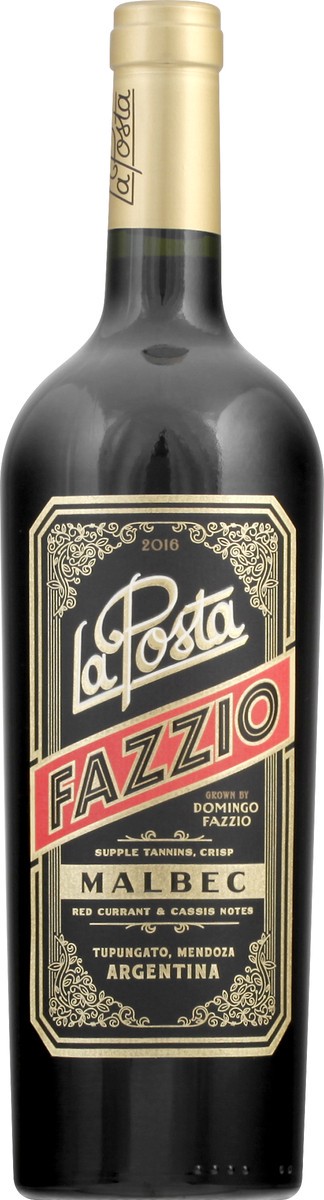 slide 1 of 9, La Posta Fazzio Malbec 750Ml, 750 ml