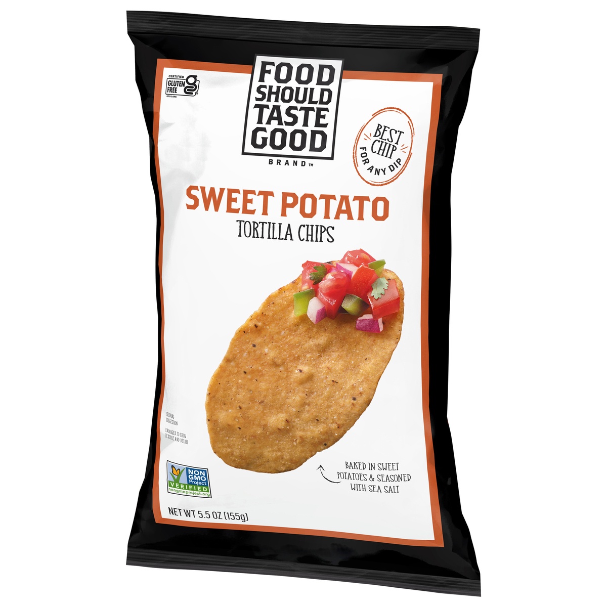 slide 3 of 11, Food Should Taste Good Sweet Potato Tortilla ChipsBag, 5.5 oz